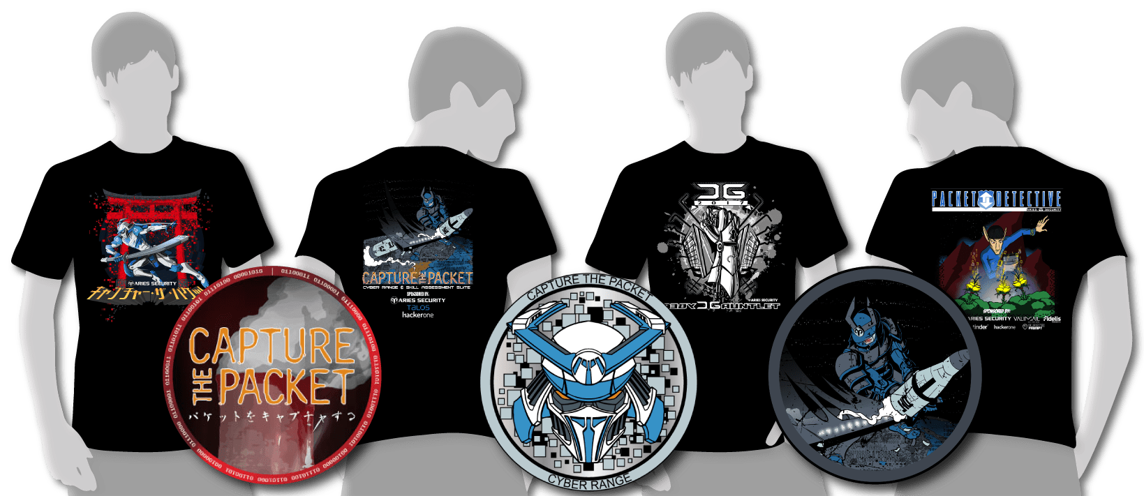 Capture The Packet tee shirts